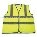 yellow High visibility reflective safety vest